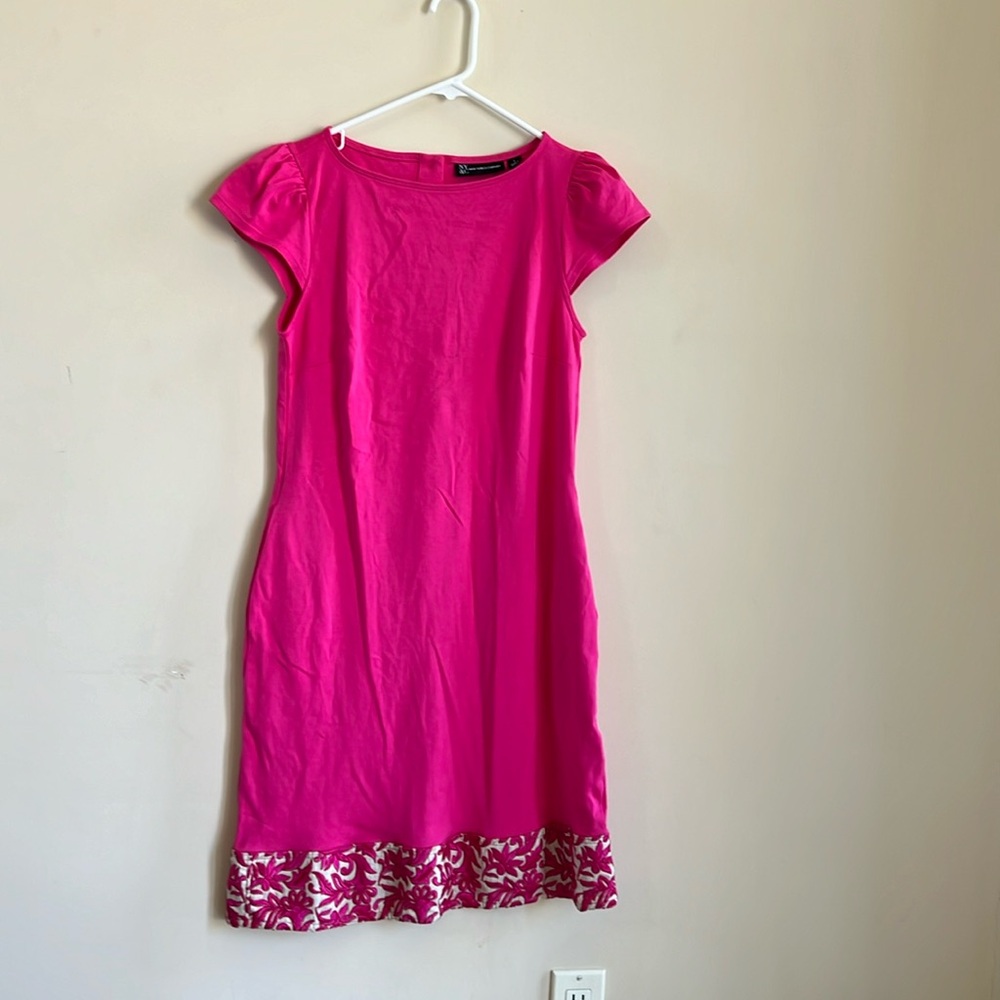 ShiftDress ,has an embroidered border added for additional length and style.